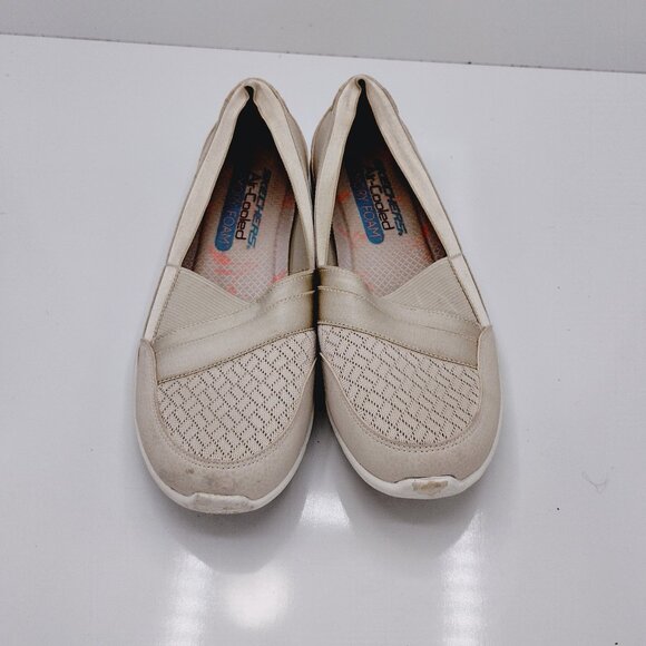 Skechers Women’s Natural Slip-On Air Cooled Memory Foam Shoes Size 7  SN 100026 - Picture 3 of 7
